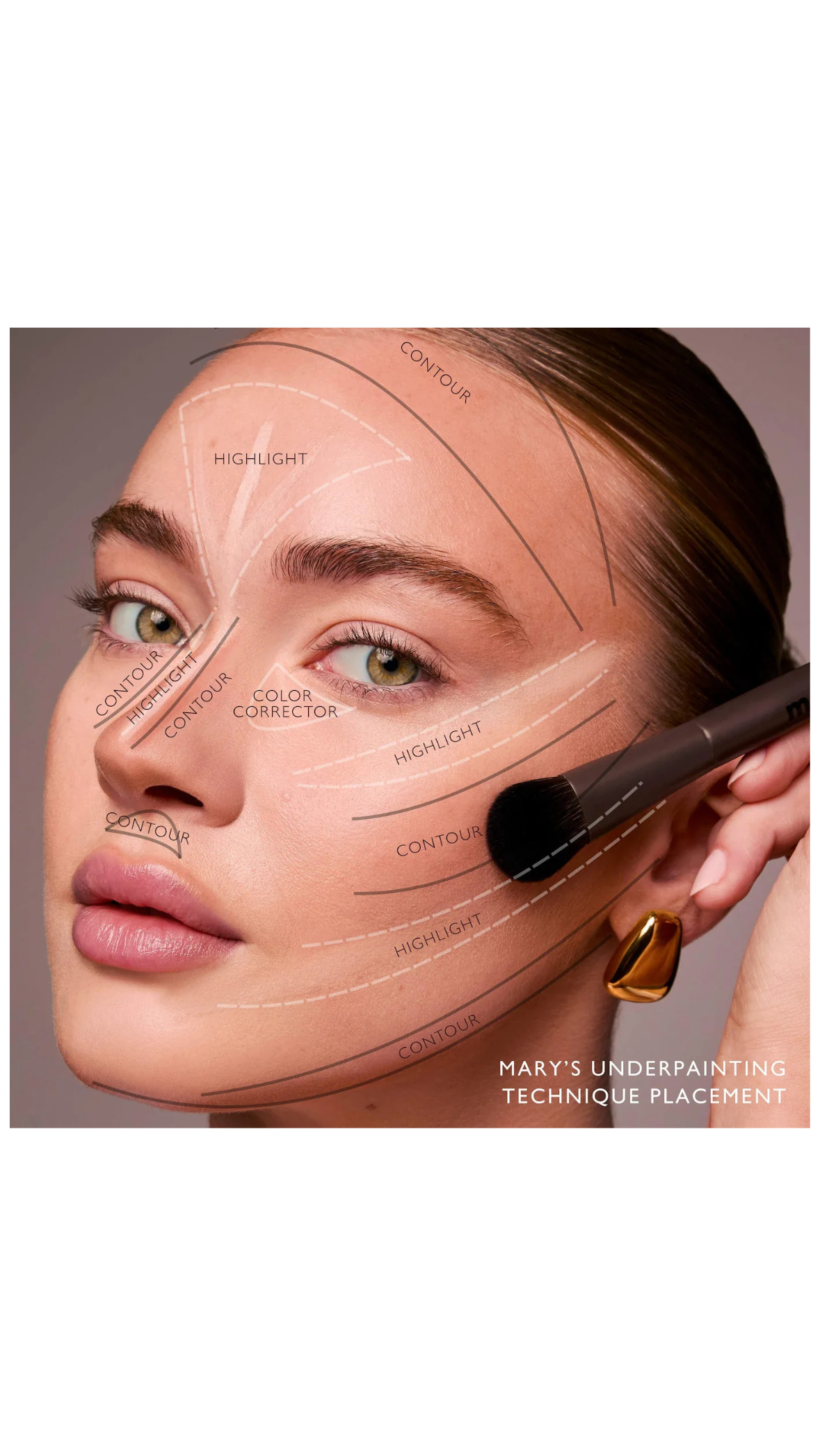 Paleta Underpainting de Iluminación y Contorno Facial – m.ph by Mary Phillips– Miracle Store Colombia