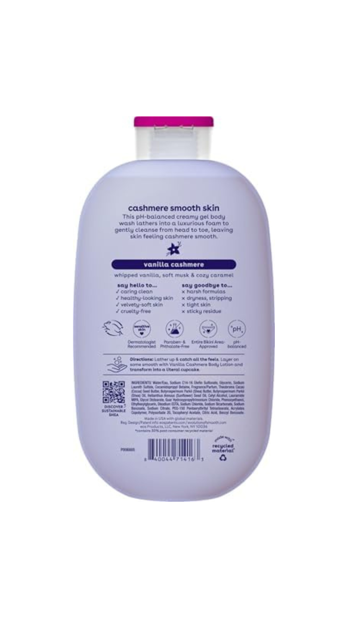 EOS Gel de ducha Vanilla Cashmere Original – Miracle Store Colombia