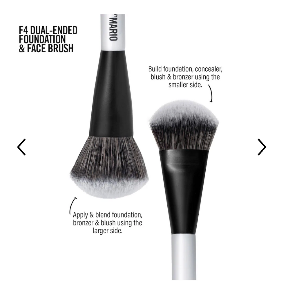 Brocha F4 Doble Punta para Base Makeup by Mario Original – Miracle Store Colombia