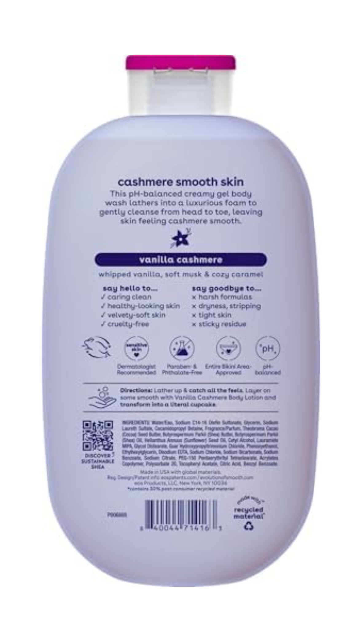 EOS Gel de ducha Vanilla Cashmere Original – Miracle Store Colombia