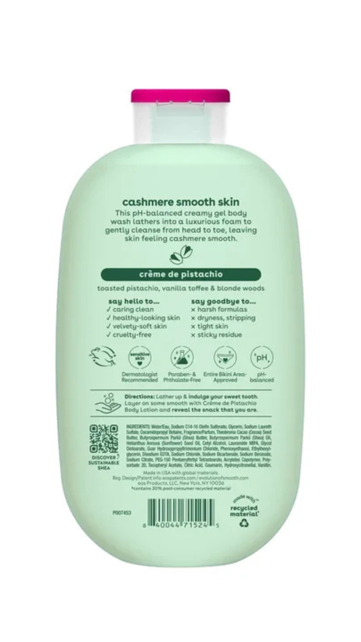 EOS Gel de ducha Vanilla Cashmere Original – Miracle Store Colombia